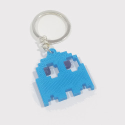 Llavero fantasma Pacman (azul)